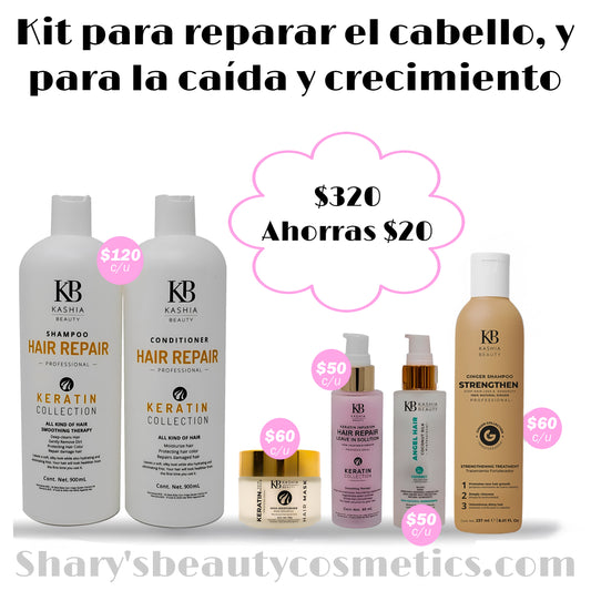 Kit para reparar el cabello y crecimiento