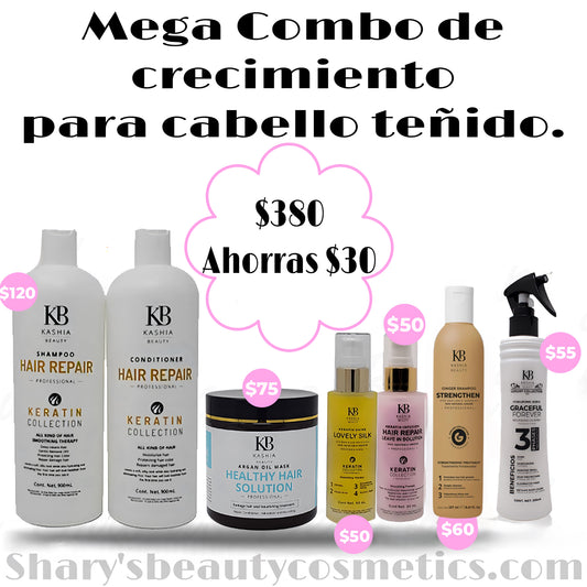 Mega Combo de Crecimiento para cabello Teñido